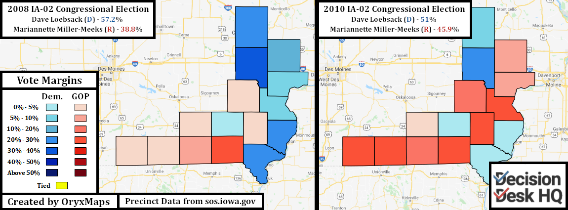 2008 and 2010 Congressional Elections in IA-02 