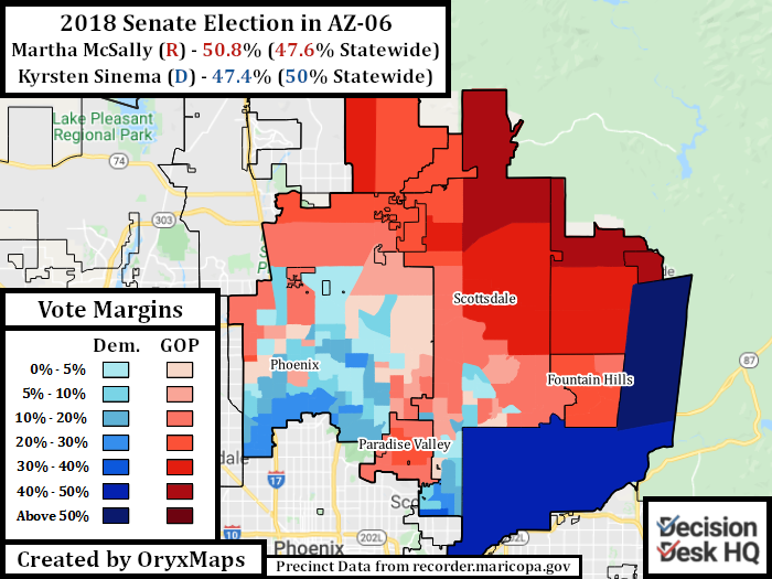 2018 Senate Election inside AZ-06