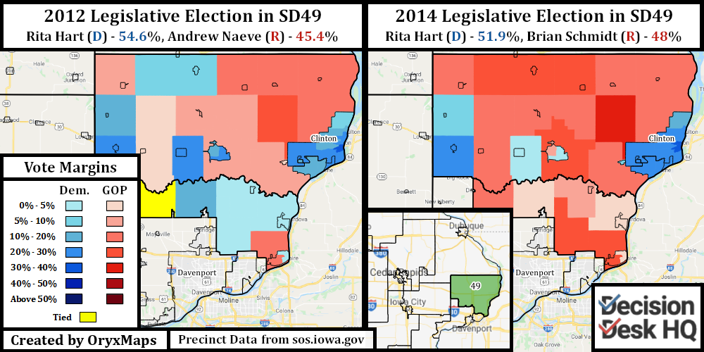 2012 and 2014 Elections in Iowa SD49