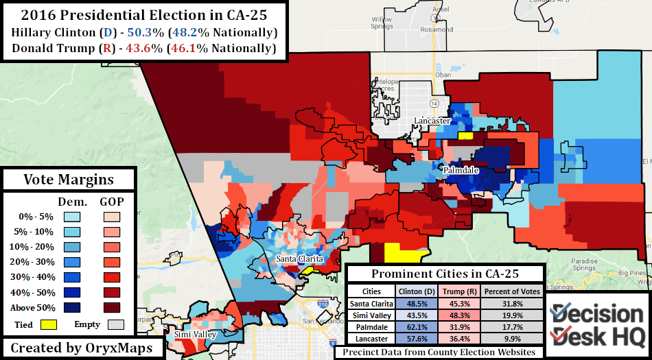 2016 Presidential Election in CA-25
