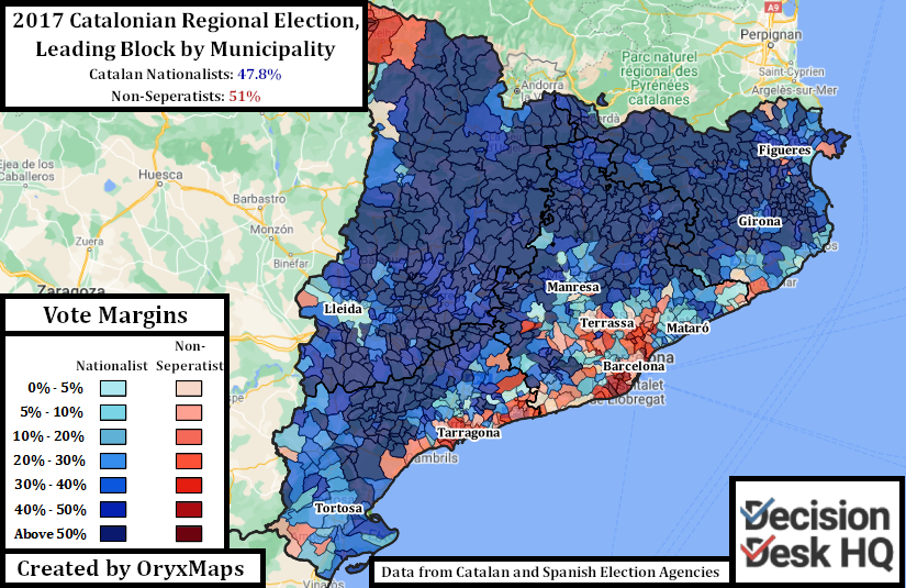 2017 Catalonia elections by Electoral Block