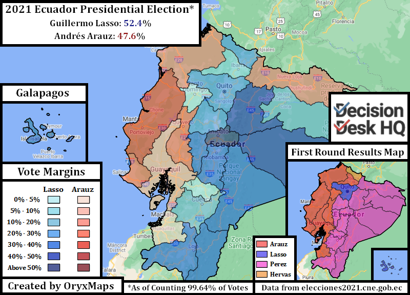 Ecuador 2021 Presidential Election Round Two.