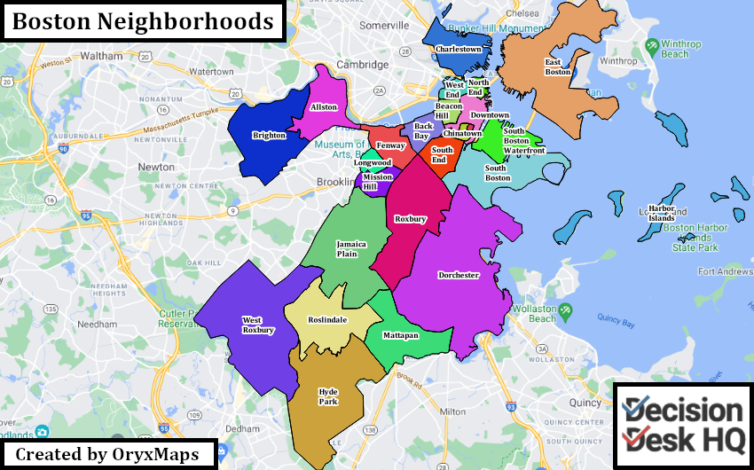 Boston Official neighborhood Map