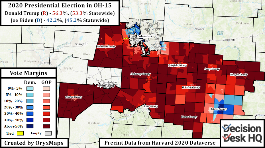 2020 Presidential Election in OH-15