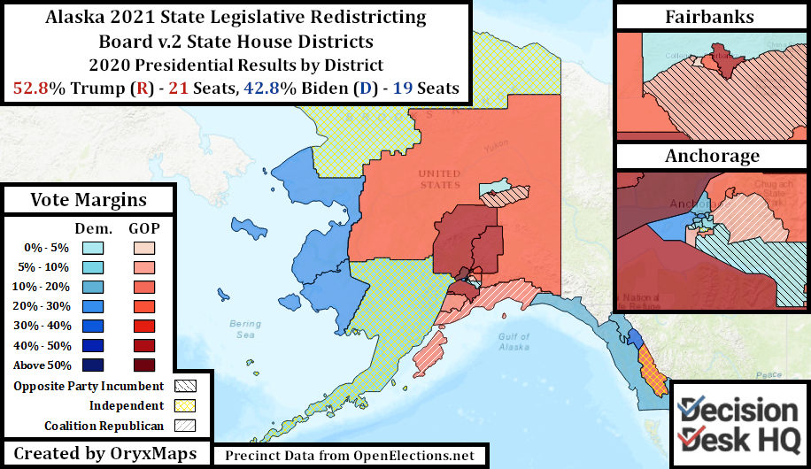 Proposed v.2 Alaska State House Map by 2020 Presidential Results