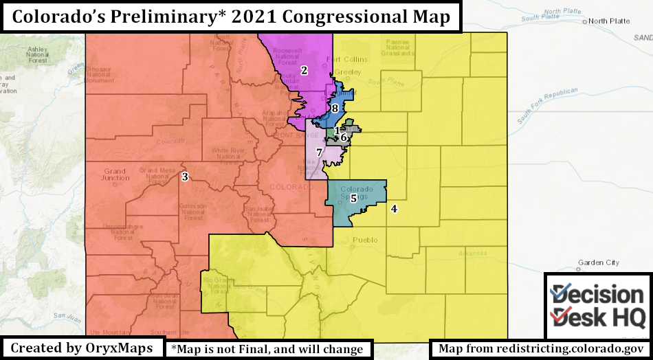 Colorado Preliminary ACS-based Congressional Districts