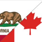 Canada And California Shared Flags