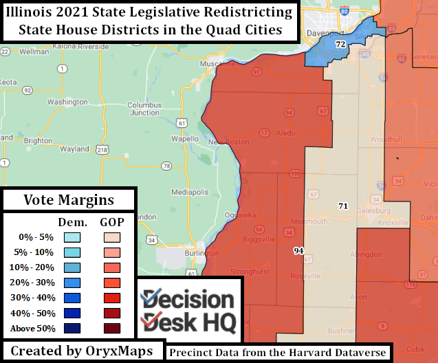 New State House Districts In and outside of Moline